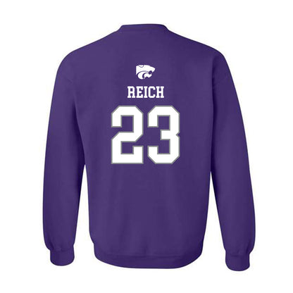 Kansas State - NCAA Baseball : Jonah Reich - Sports Shersey Crewneck Sweatshirt-1