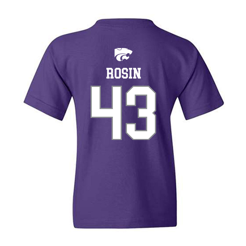 Kansas State - NCAA Baseball : Ben Rosin - Sports Shersey Youth T-Shirt-1