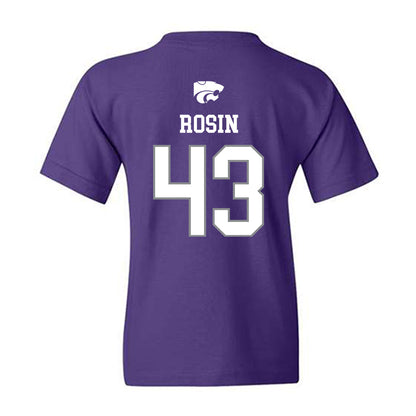 Kansas State - NCAA Baseball : Ben Rosin - Sports Shersey Youth T-Shirt-1