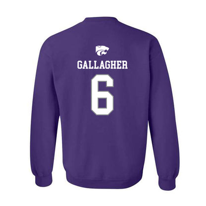 Kansas State - NCAA Baseball : Grant Gallagher - Sports Shersey Crewneck Sweatshirt-1