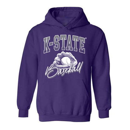 Kansas State - NCAA Baseball : Jack Quetschenbach - Sports Shersey Hooded Sweatshirt-0