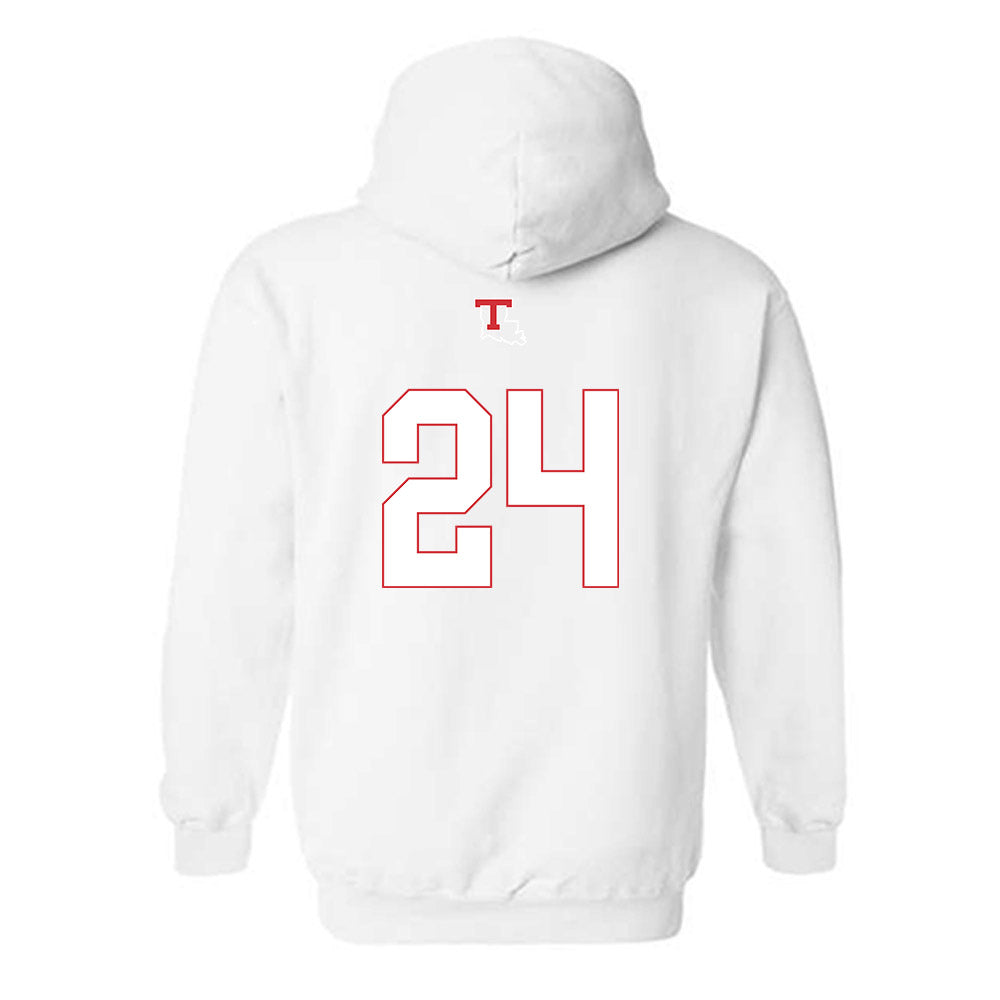 LA Tech - NCAA Softball : Raegan Henderson - Generic Shersey Hooded Sweatshirt-1