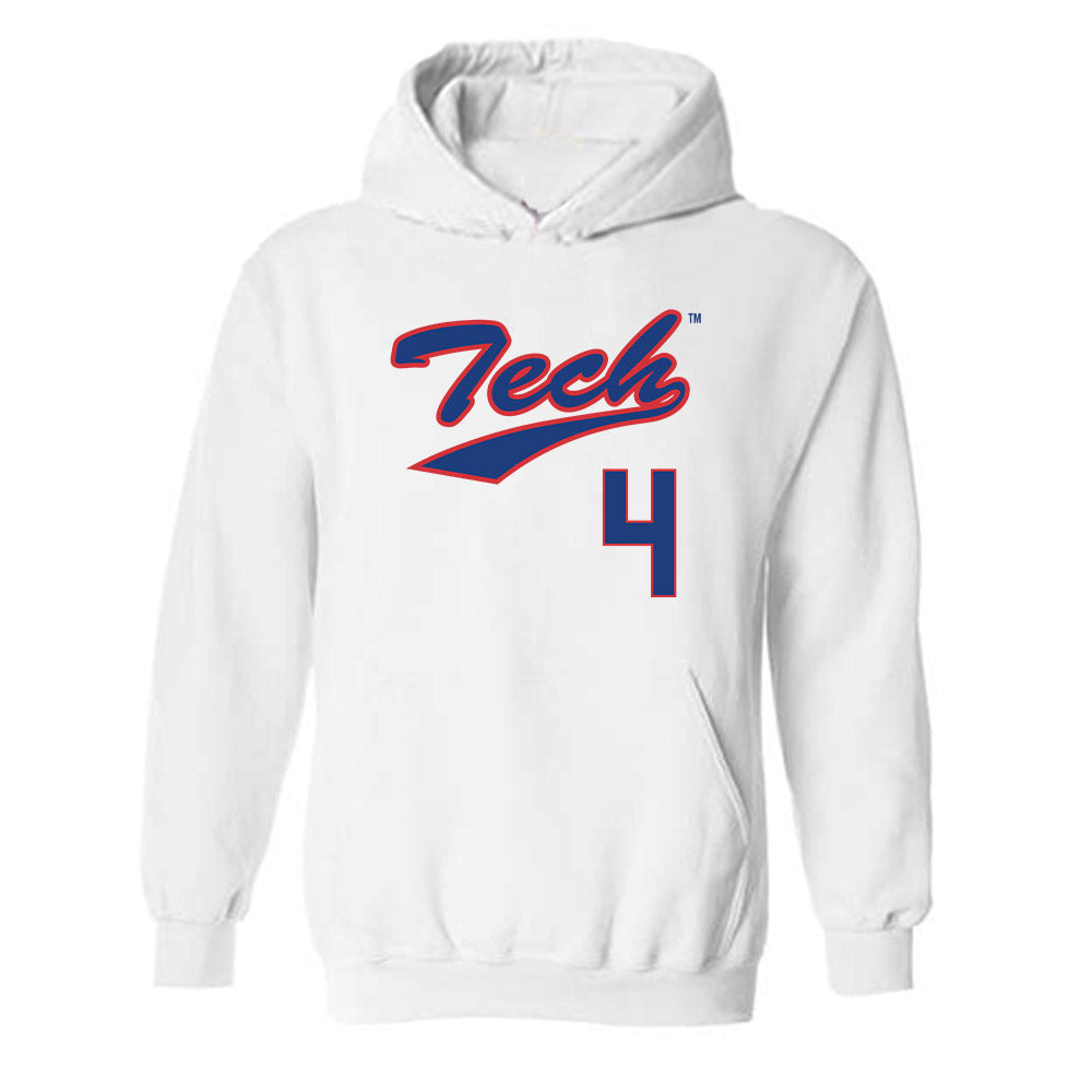 LA Tech - NCAA Softball : Maddy Stringer - Generic Shersey Hooded Sweatshirt-0