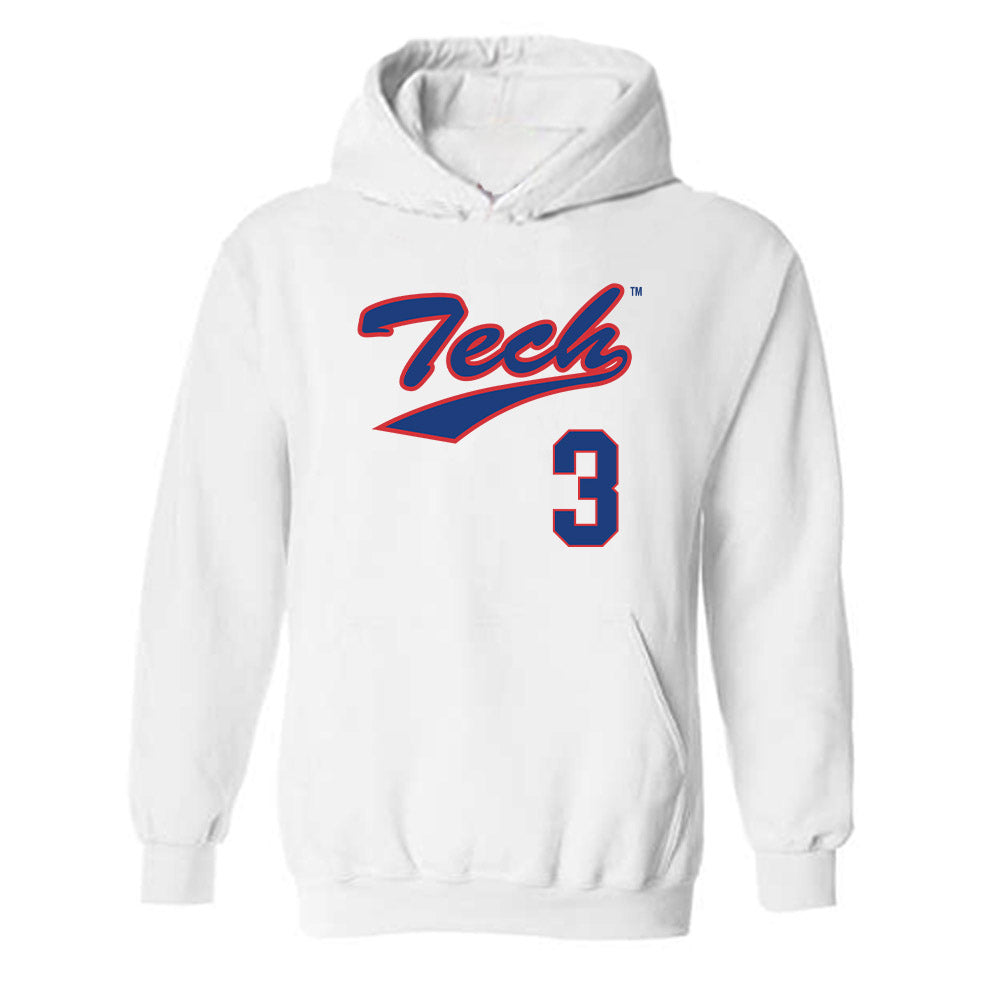 LA Tech - NCAA Softball : Cali Bennett - Generic Shersey Hooded Sweatshirt-0