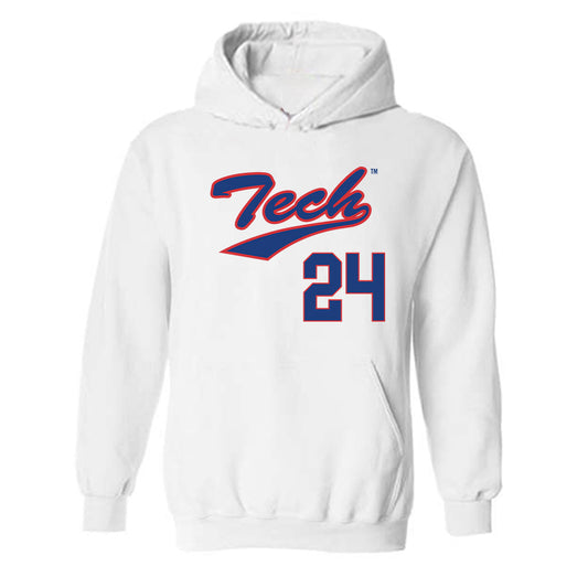 LA Tech - NCAA Softball : Raegan Henderson - Generic Shersey Hooded Sweatshirt-0