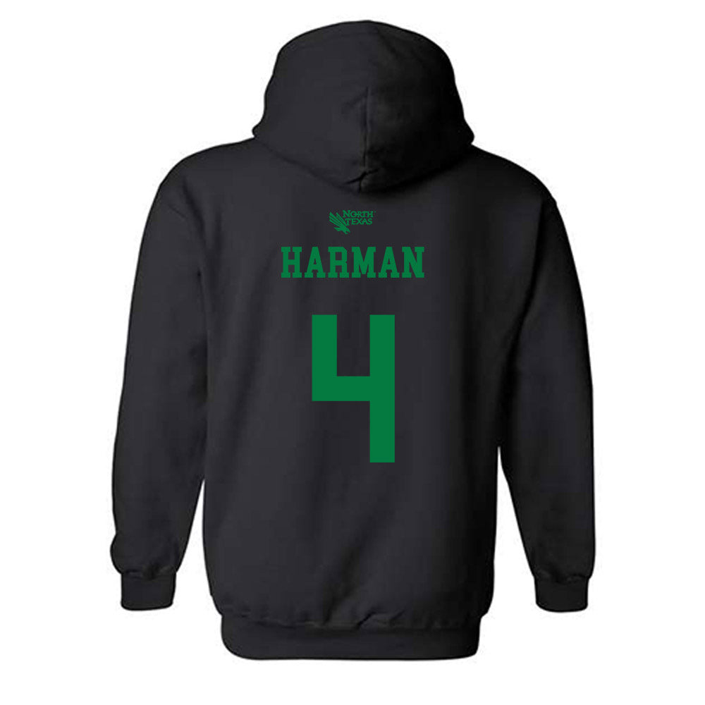 North Texas - NCAA Softball : Bradi Harman - Classic Shersey Hooded Sweatshirt-1