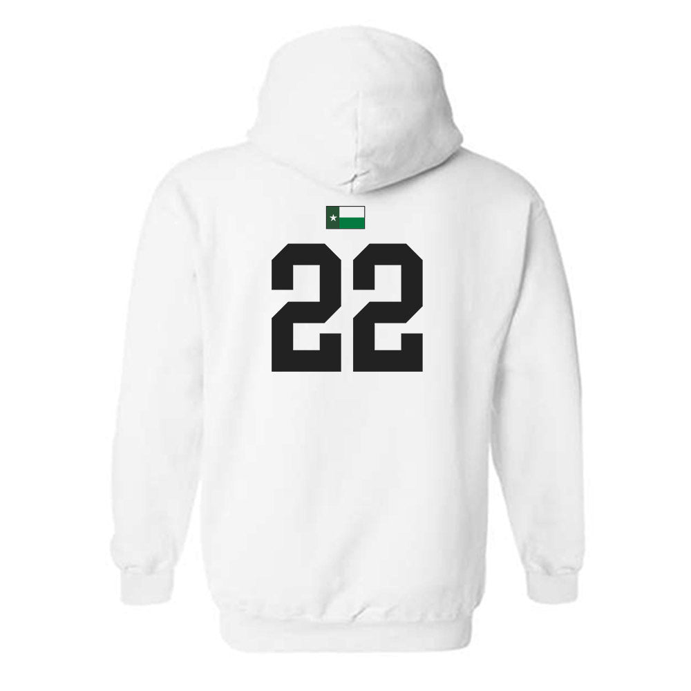 North Texas - NCAA Softball : Sienna Mayer - Sports Shersey Hooded Sweatshirt-1