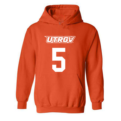 UTRGV - NCAA Men's Basketball : Caden Bell - Classic Shersey Hooded Sweatshirt-0