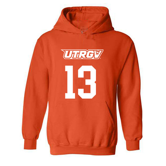 UTRGV - NCAA Men's Basketball : Julien Gomez - Classic Shersey Hooded Sweatshirt-0