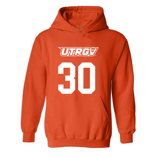 UTRGV - NCAA Men's Basketball : Luis Ramirez - Classic Shersey Hooded Sweatshirt-0