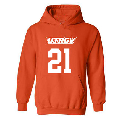 UTRGV - NCAA Women's Basketball : mataya hall - Classic Shersey Hooded Sweatshirt-0