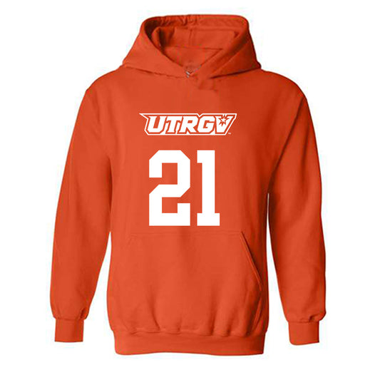 UTRGV - NCAA Women's Basketball : mataya hall - Classic Shersey Hooded Sweatshirt-0