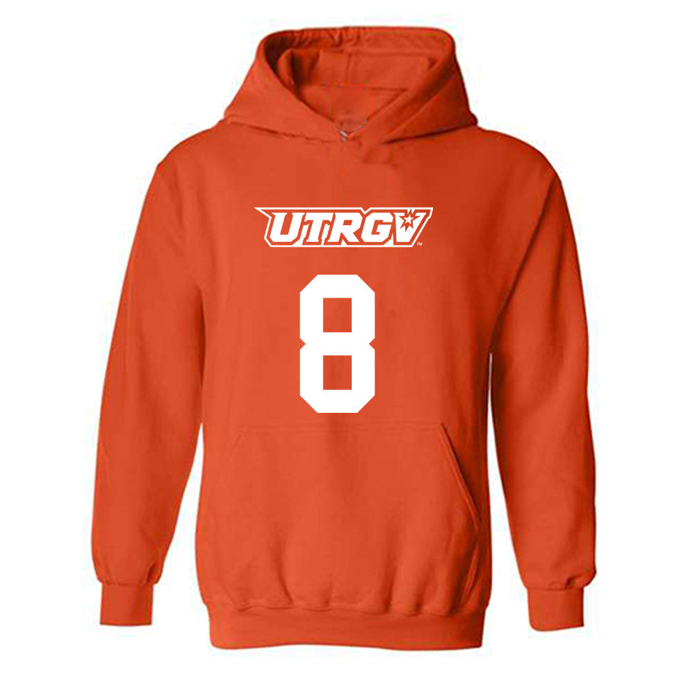 UTRGV - NCAA Men's Basketball : Ian Parham Jr - Classic Shersey Hooded Sweatshirt-0