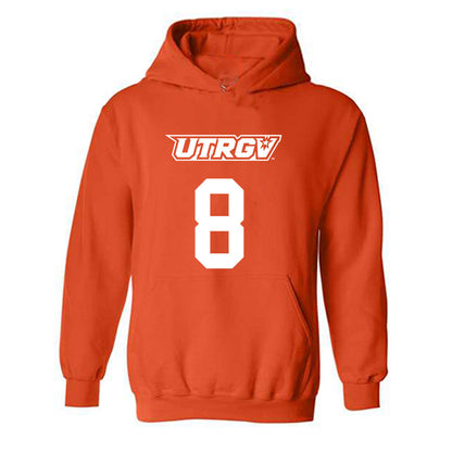 UTRGV - NCAA Men's Basketball : Ian Parham Jr - Classic Shersey Hooded Sweatshirt-0
