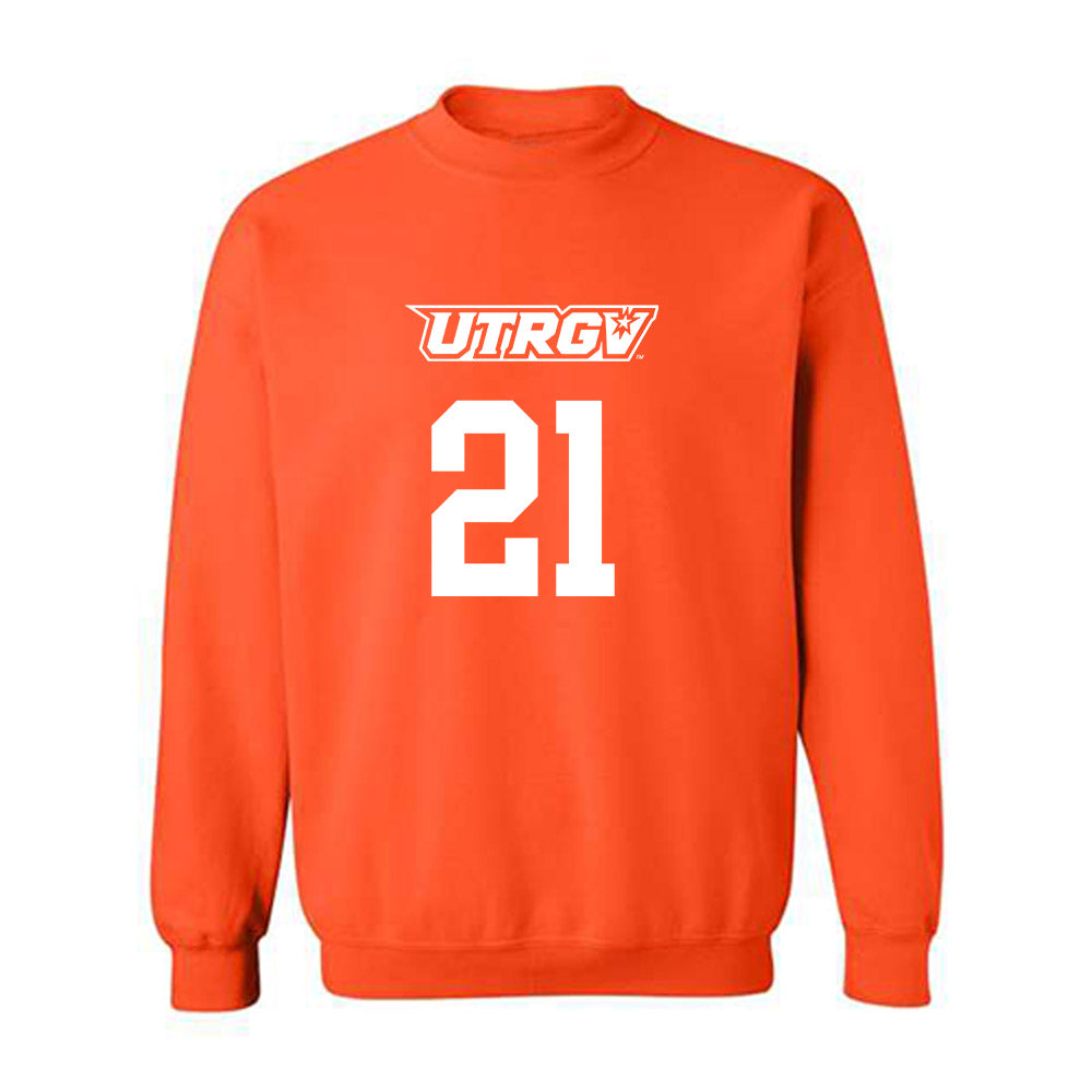 UTRGV - NCAA Women's Basketball : mataya hall - Classic Shersey Crewneck Sweatshirt-0