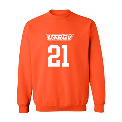 UTRGV - NCAA Women's Basketball : mataya hall - Classic Shersey Crewneck Sweatshirt-0
