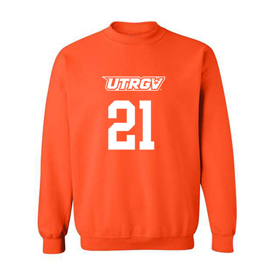 UTRGV - NCAA Women's Basketball : mataya hall - Classic Shersey Crewneck Sweatshirt-0