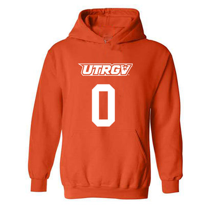 UTRGV - NCAA Men's Basketball : Tjohnn Brown - Classic Shersey Hooded Sweatshirt-0