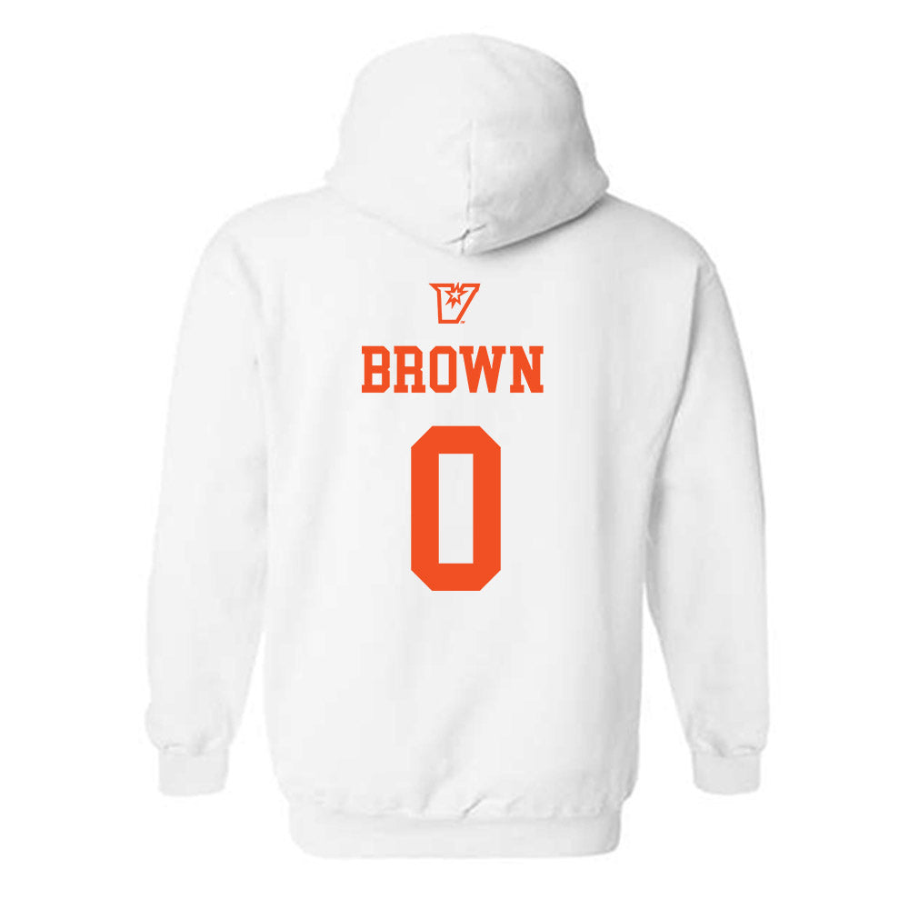 UTRGV - NCAA Men's Basketball : Tjohnn Brown - Sports Shersey Hooded Sweatshirt-1