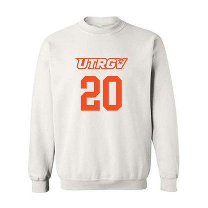 UTRGV - NCAA Men's Basketball : Josiah Hill - Sports Shersey Crewneck Sweatshirt-0
