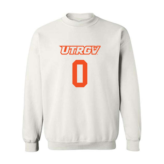 UTRGV - NCAA Men's Basketball : Tjohnn Brown - Sports Shersey Crewneck Sweatshirt-0