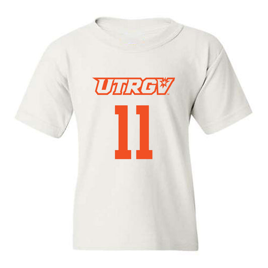 UTRGV - NCAA Men's Basketball : Bobby Crawford Jr - Sports Shersey Youth T-Shirt-0