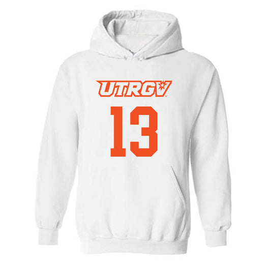 UTRGV - NCAA Men's Basketball : Julien Gomez - Sports Shersey Hooded Sweatshirt-0
