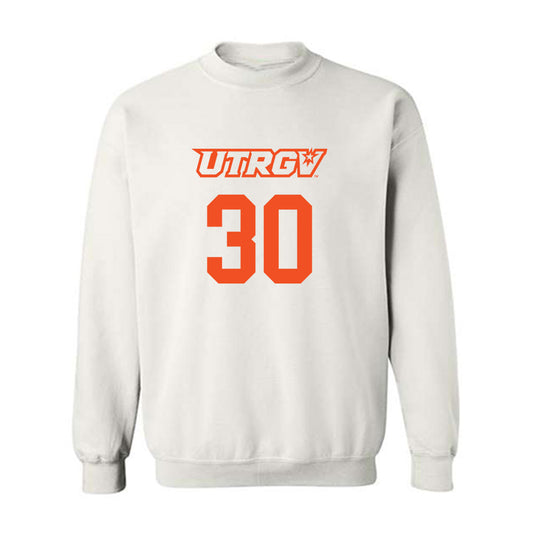 UTRGV - NCAA Men's Basketball : Luis Ramirez - Sports Shersey Crewneck Sweatshirt-0
