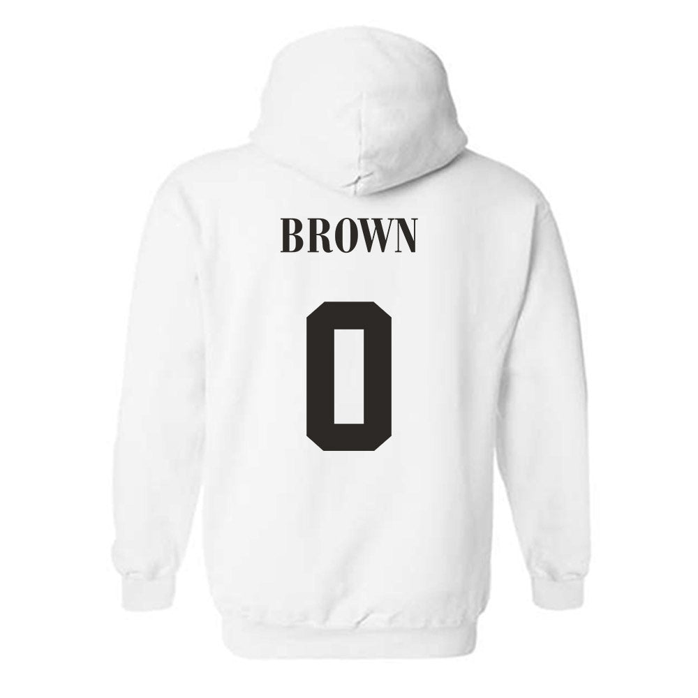 UTRGV - NCAA Men's Basketball : Tjohnn Brown - Sports Shersey Hooded Sweatshirt-1