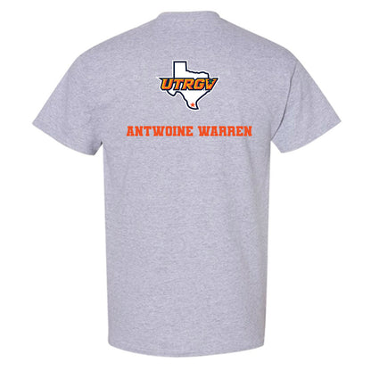 UTRGV - NCAA Men's Track & Field : Antwoine Warren - Sports Shersey T-Shirt-1