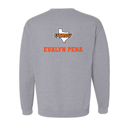 UTRGV - NCAA Women's Track & Field : Evalyn Pena - Sports Shersey Crewneck Sweatshirt-1