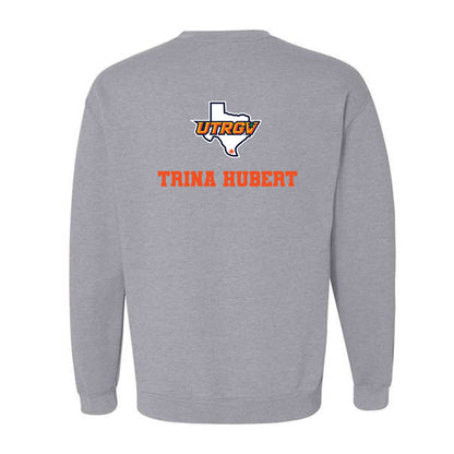 UTRGV - NCAA Women's Track & Field : Trina Hubert - Sports Shersey Crewneck Sweatshirt-1