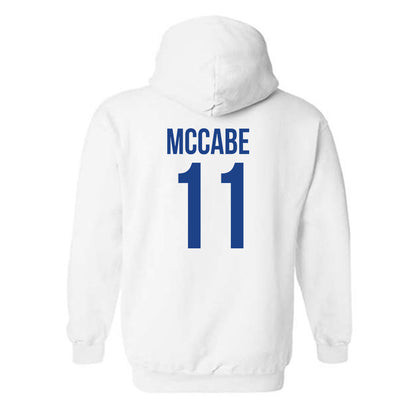 Drake - NCAA Women's Basketball : Peyton McCabe - Classic Shersey Hooded Sweatshirt-1
