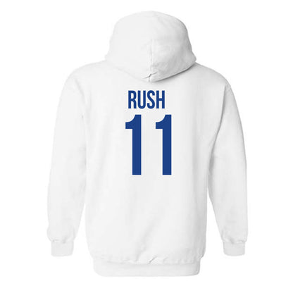 Drake - NCAA Men's Basketball : LJ Rush - Classic Shersey Hooded Sweatshirt-1