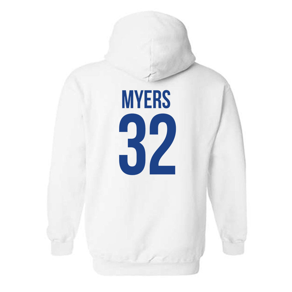 Drake - NCAA Women's Basketball : Allie Myers - Classic Shersey Hooded Sweatshirt-1
