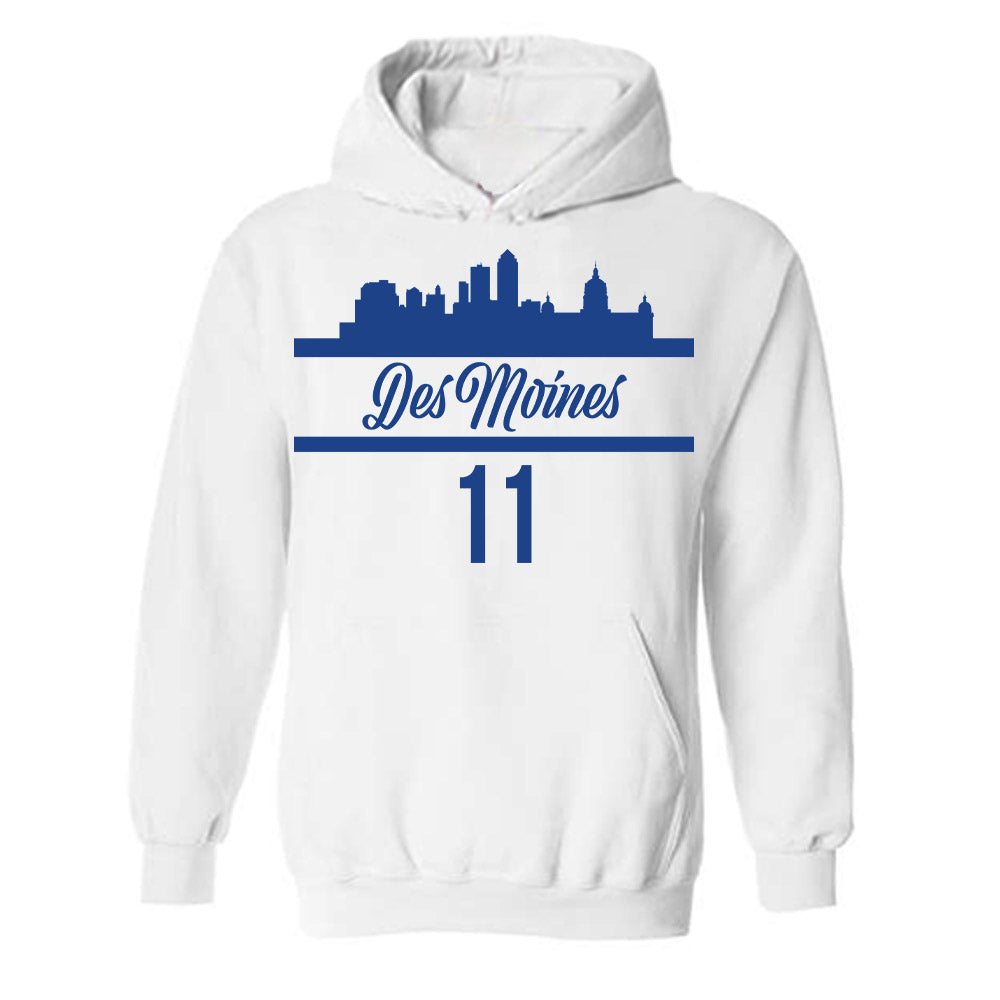 Drake - NCAA Men's Basketball : LJ Rush - Classic Shersey Hooded Sweatshirt-0
