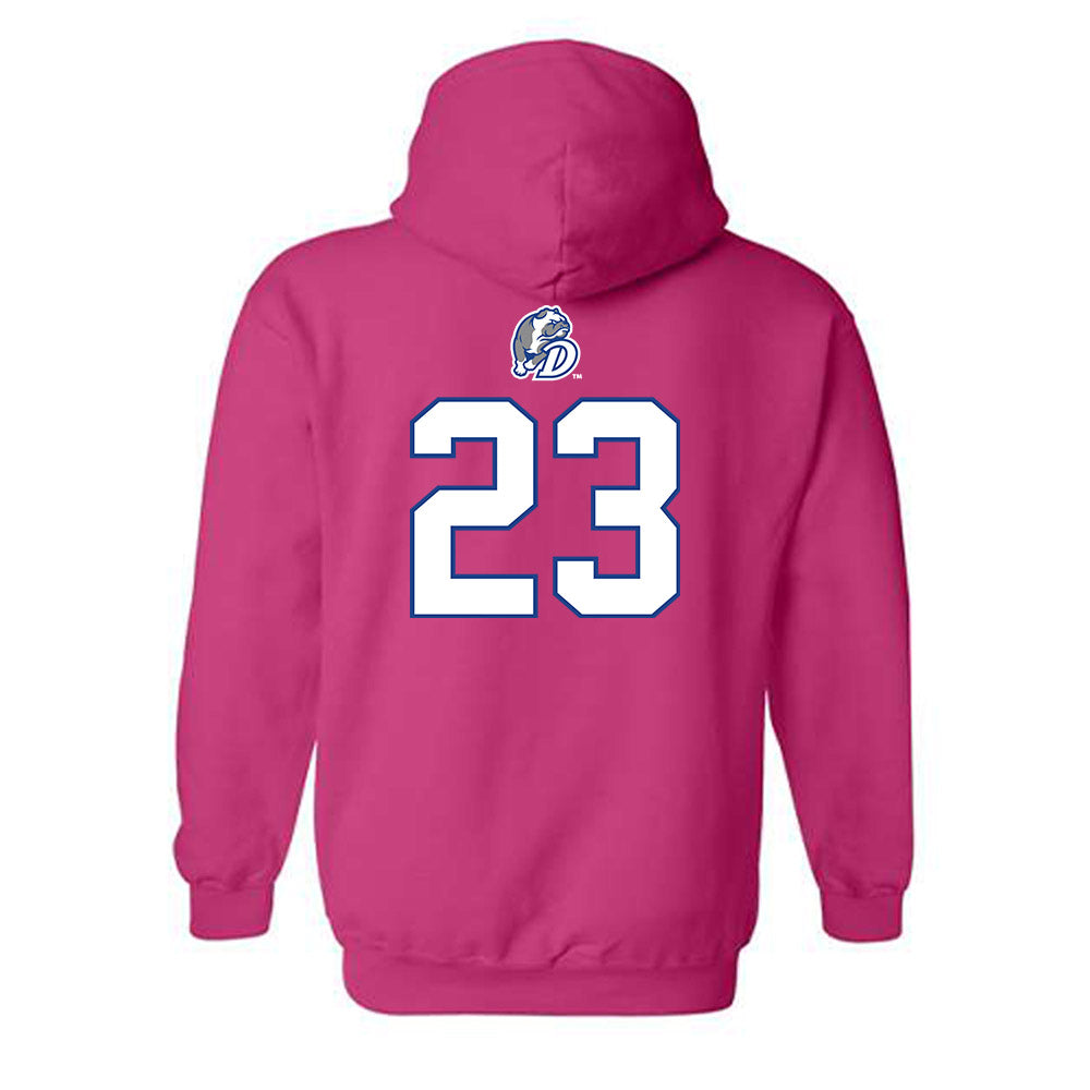 Drake - NCAA Women's Basketball : Quinn Vice - Classic Shersey Hooded Sweatshirt-1