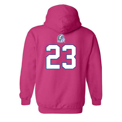 Drake - NCAA Women's Basketball : Quinn Vice - Classic Shersey Hooded Sweatshirt-1