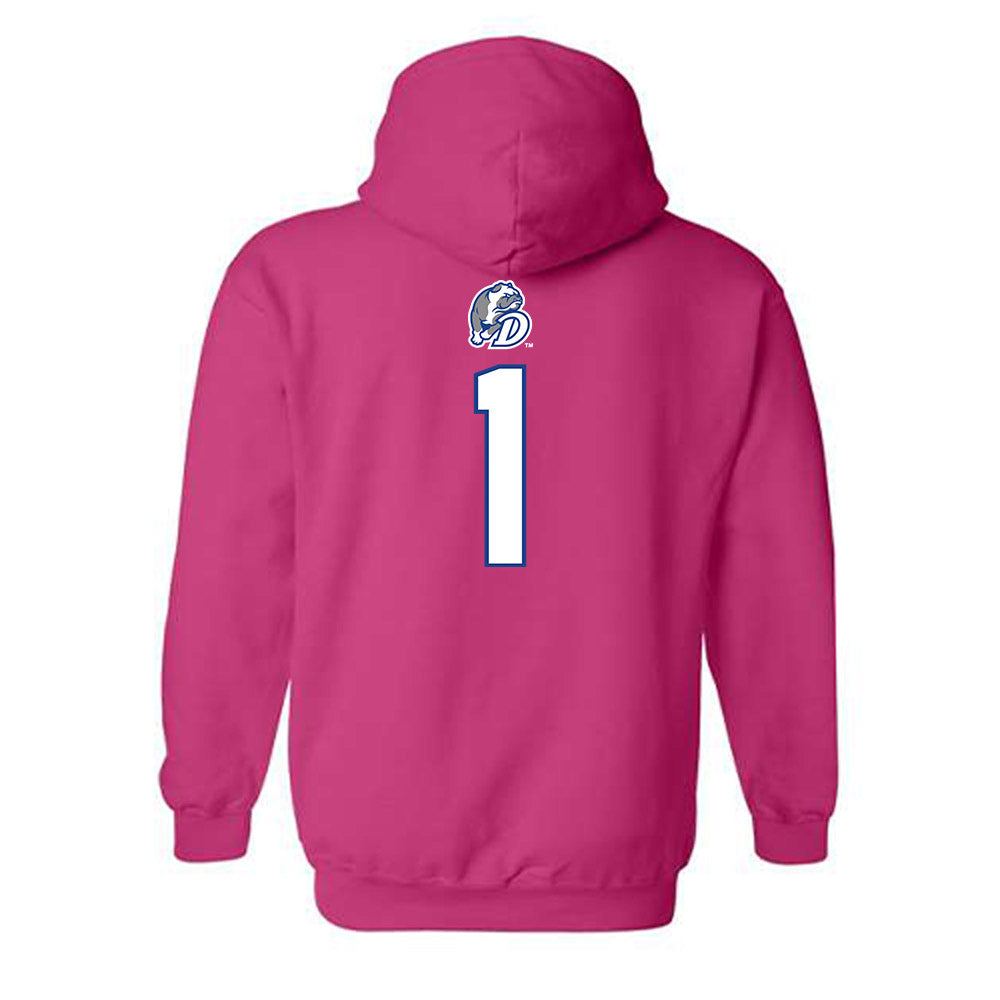 Drake - NCAA Women's Basketball : Mylea Monahan - Classic Shersey Hooded Sweatshirt-1