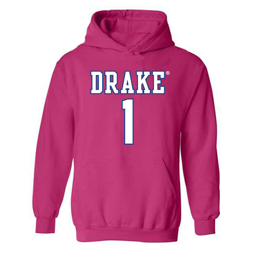 Drake - NCAA Women's Basketball : Mylea Monahan - Classic Shersey Hooded Sweatshirt-0