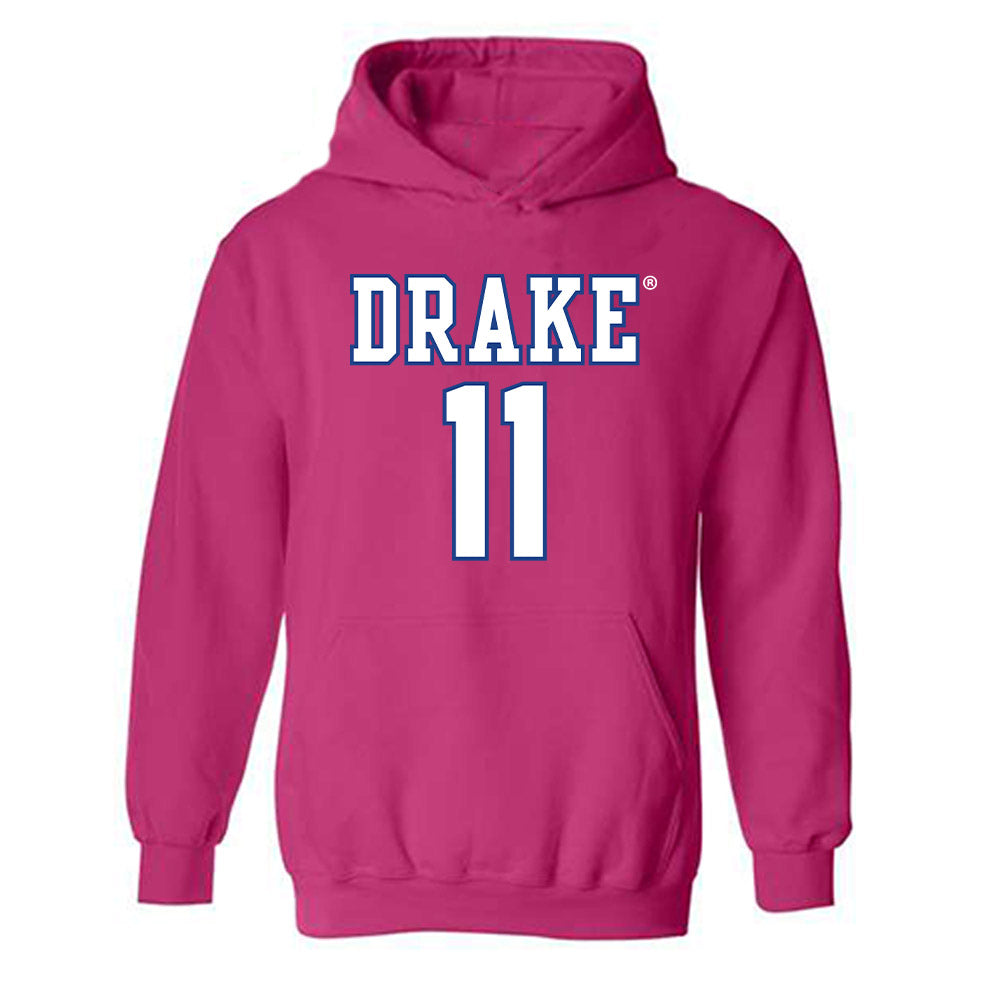 Drake - NCAA Women's Basketball : Peyton McCabe - Classic Shersey Hooded Sweatshirt-0