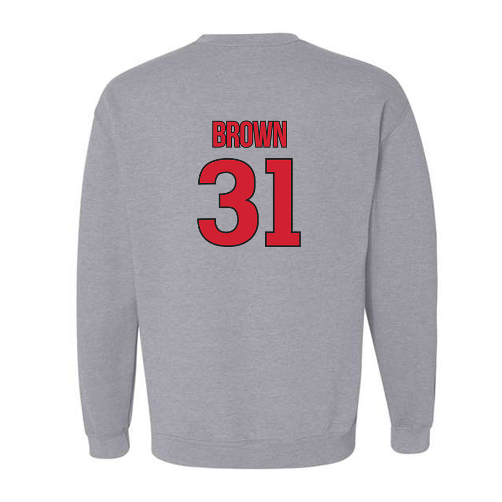 Rutgers - NCAA Men's Soccer : Logan Brown - Sport Shersey Crewneck Sweatshirt-1