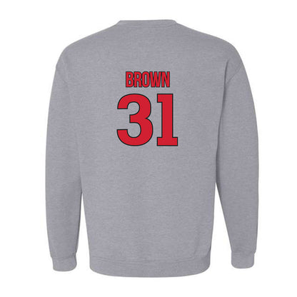 Rutgers - NCAA Men's Soccer : Logan Brown - Sport Shersey Crewneck Sweatshirt-1