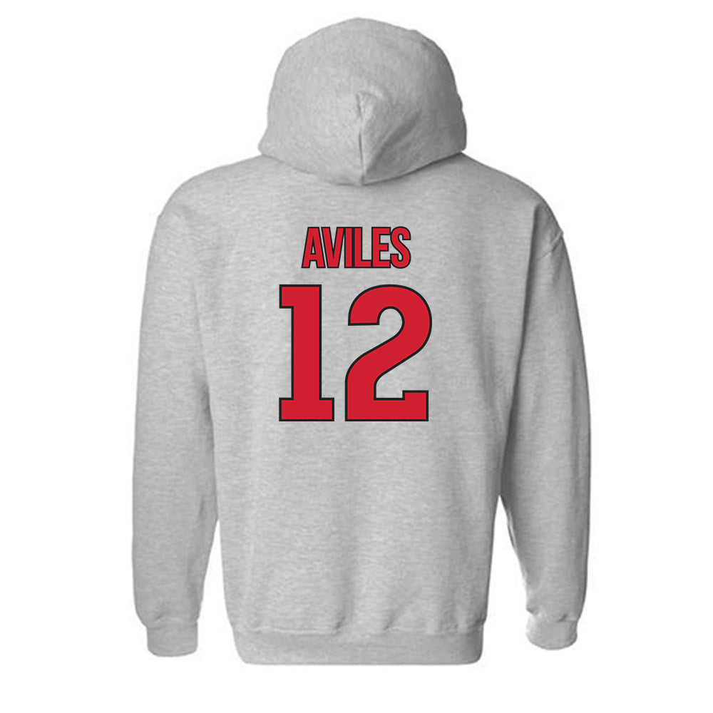 Rutgers - NCAA Men's Soccer : Lenny Aviles - Sport Shersey Hooded Sweatshirt-1