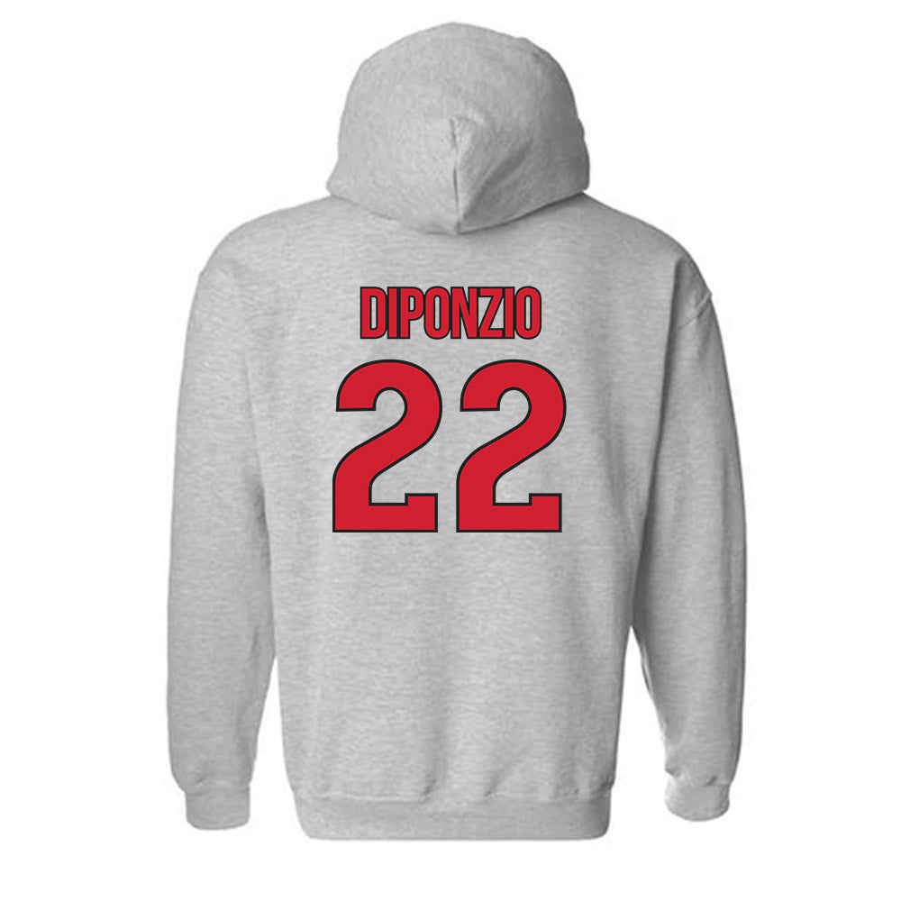 Rutgers - NCAA Men's Soccer : Francesco Diponzio - Sport Shersey Hooded Sweatshirt-1