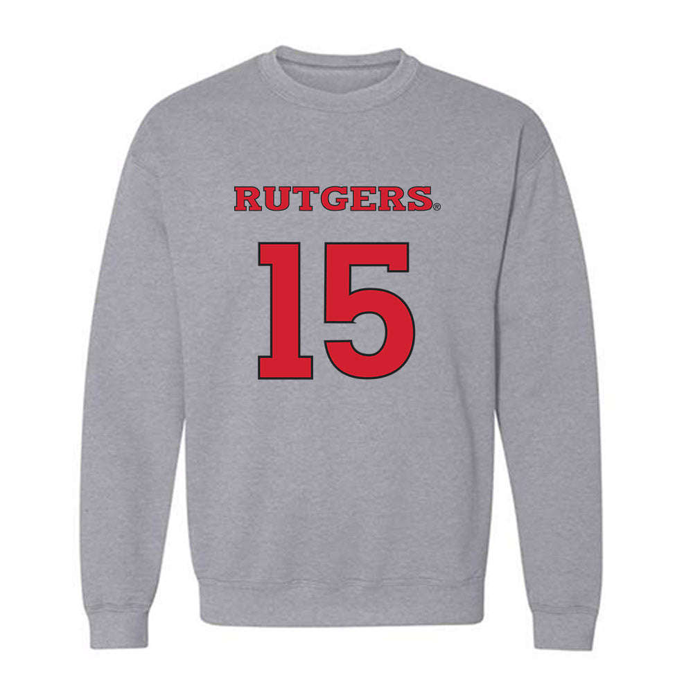 Rutgers - NCAA Men's Soccer : Simon Gorczowski - Sport Shersey Crewneck Sweatshirt-0