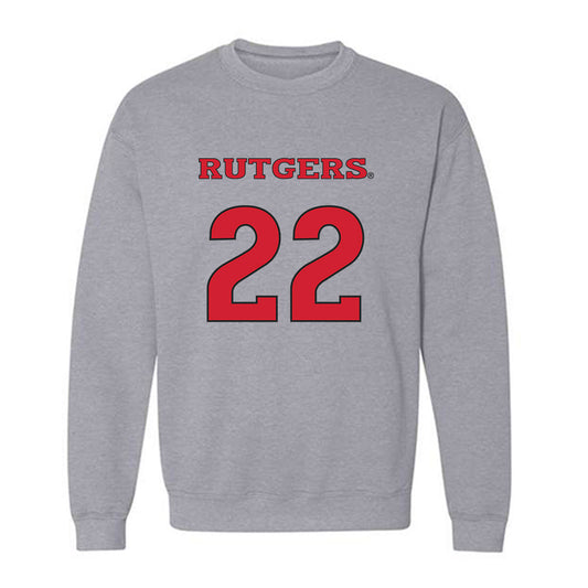 Rutgers - NCAA Men's Soccer : Francesco Diponzio - Sport Shersey Crewneck Sweatshirt-0