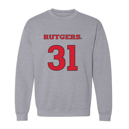 Rutgers - NCAA Men's Soccer : Logan Brown - Sport Shersey Crewneck Sweatshirt-0
