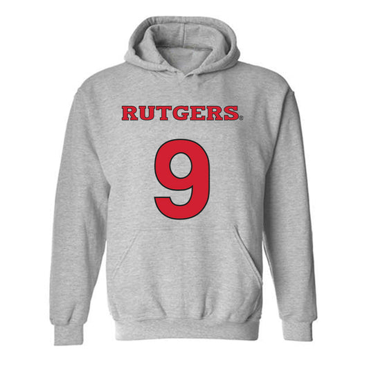 Rutgers - NCAA Men's Soccer : Andrew Kitch - Sport Shersey Hooded Sweatshirt-0