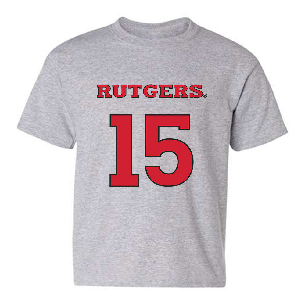Rutgers - NCAA Men's Soccer : Simon Gorczowski - Sport Shersey Youth T-Shirt-0